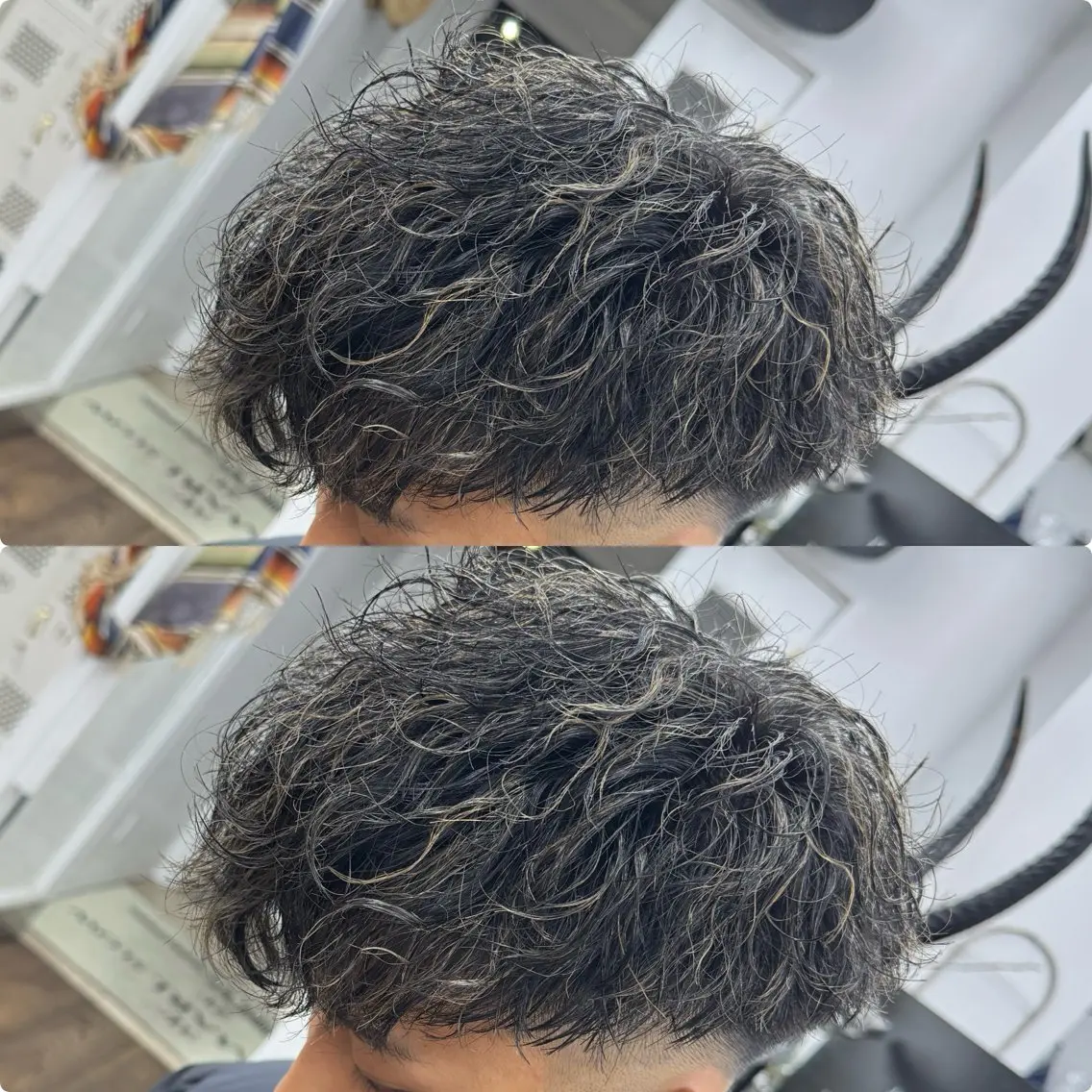ショート カラー パーマ ヘアアレンジ メンズ カット ヘアカラー パーマ メンズ特化サロン ユウヘイのヘアスタイル