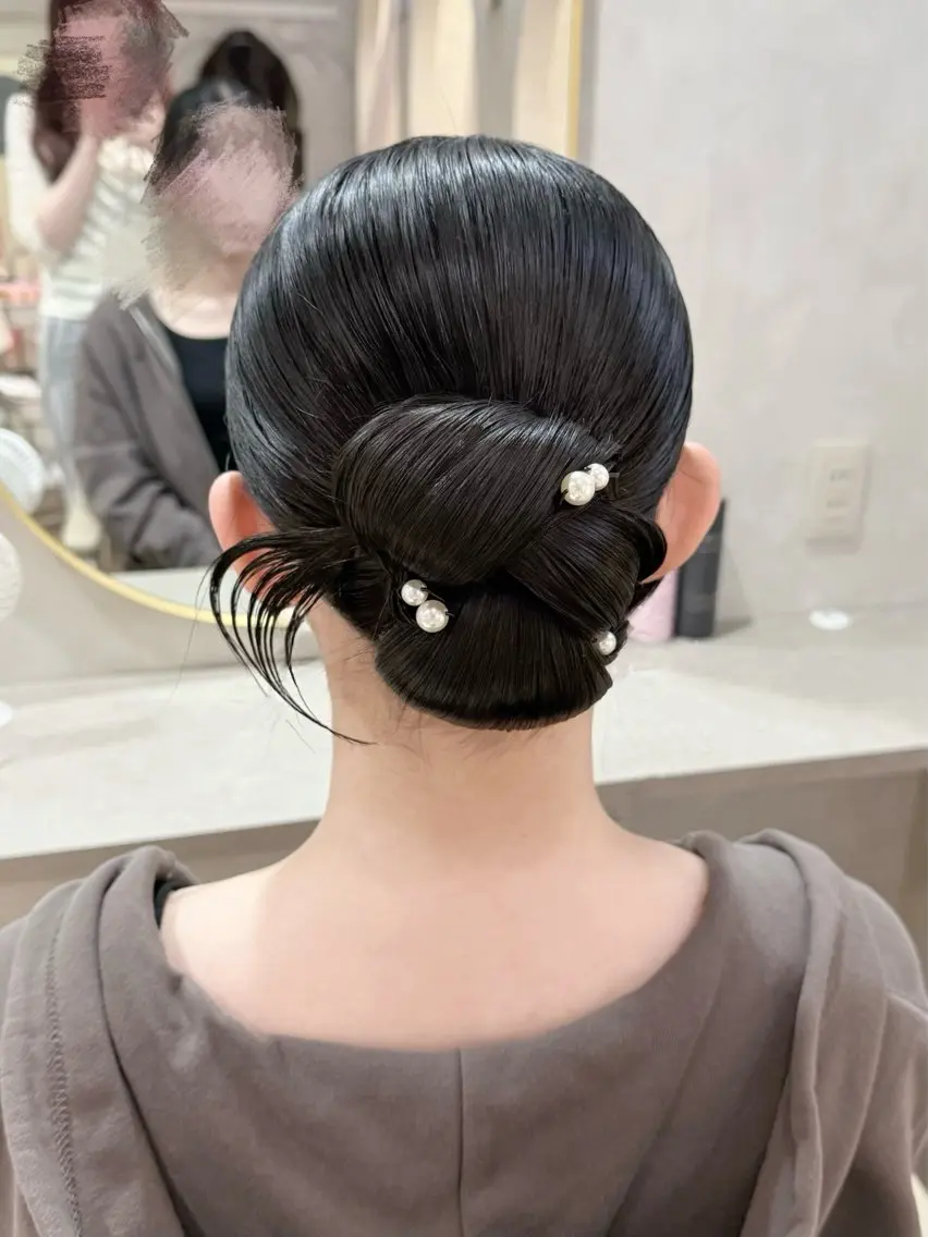 ヘアアレンジ ヘアセット セットサロンCURE 🩵あんみのマツエク・マツパデザイン