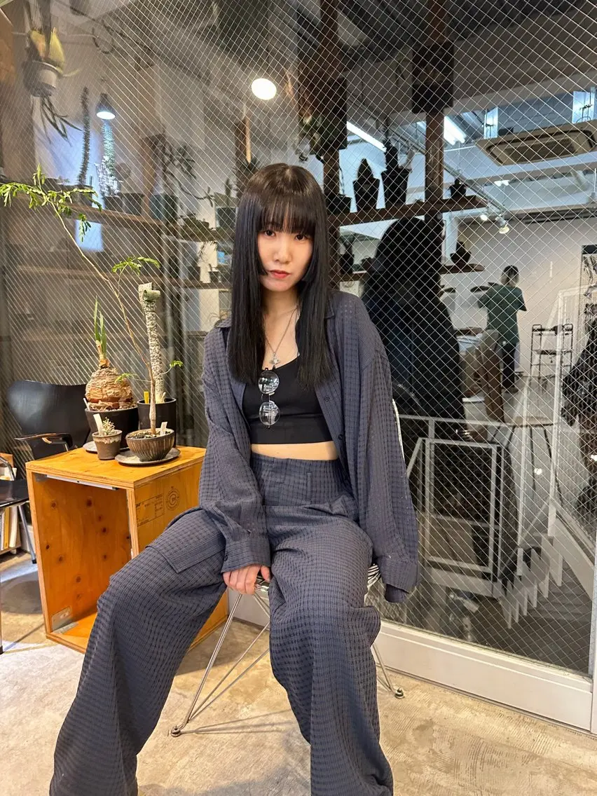 セミロング カラー ヘアカラー トリートメント コミヤ ミズホのヘアスタイル