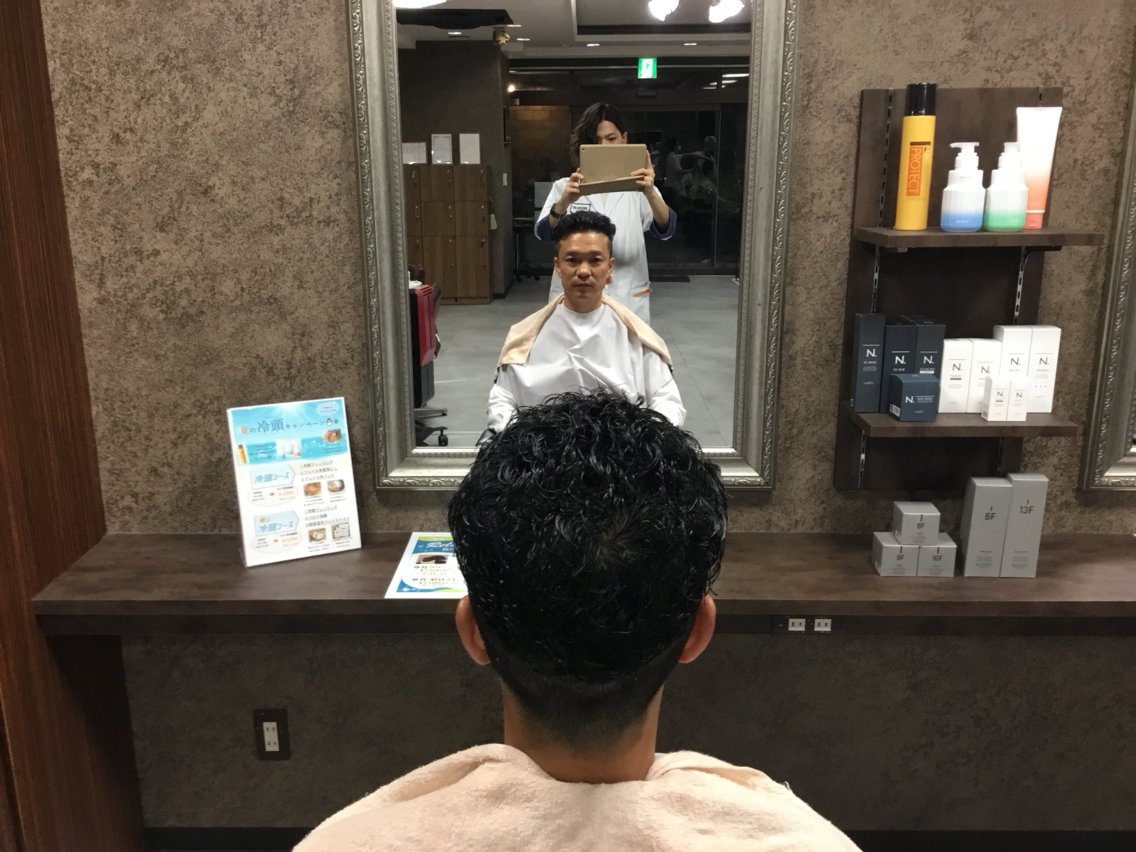 メンズ 田中大 パーマ/メンズカットのヘアスタイル