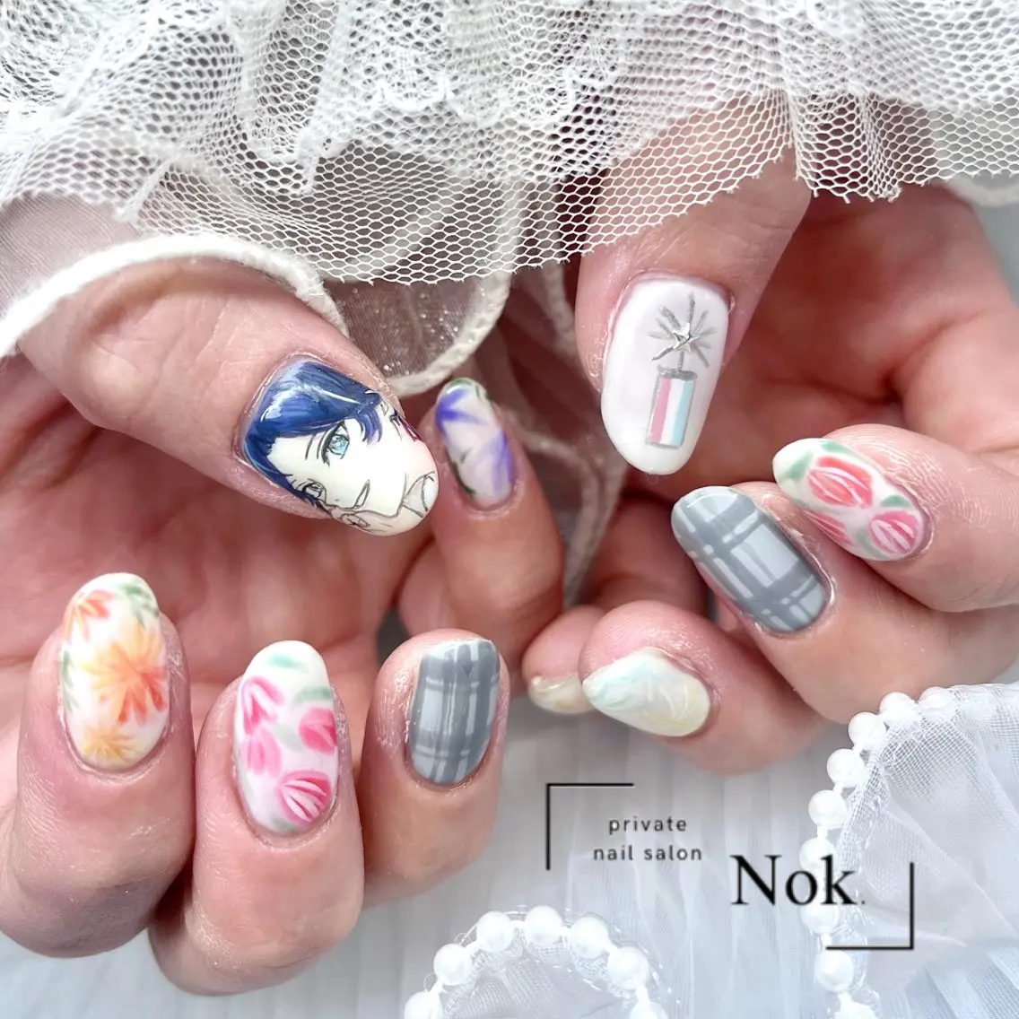 ネイル ハンドネイル 池袋痛ネイル Nok. 渡辺のネイルデザイン