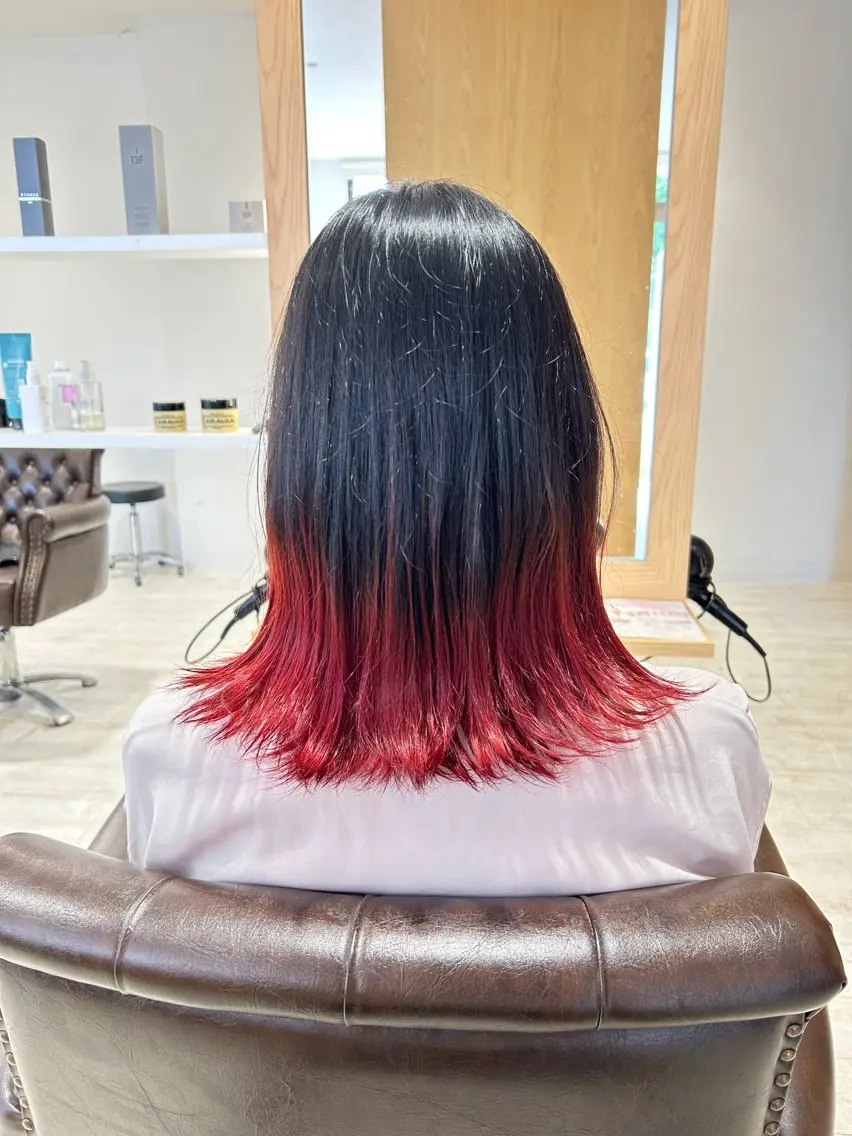 カラー グラデーションカラー Hattori Ryukiのヘアスタイル