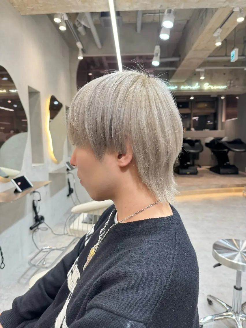 ショート カラー メンズ カット ヘアカラー 🔶似合わせセンター パート/ヤス🔶のヘアスタイル