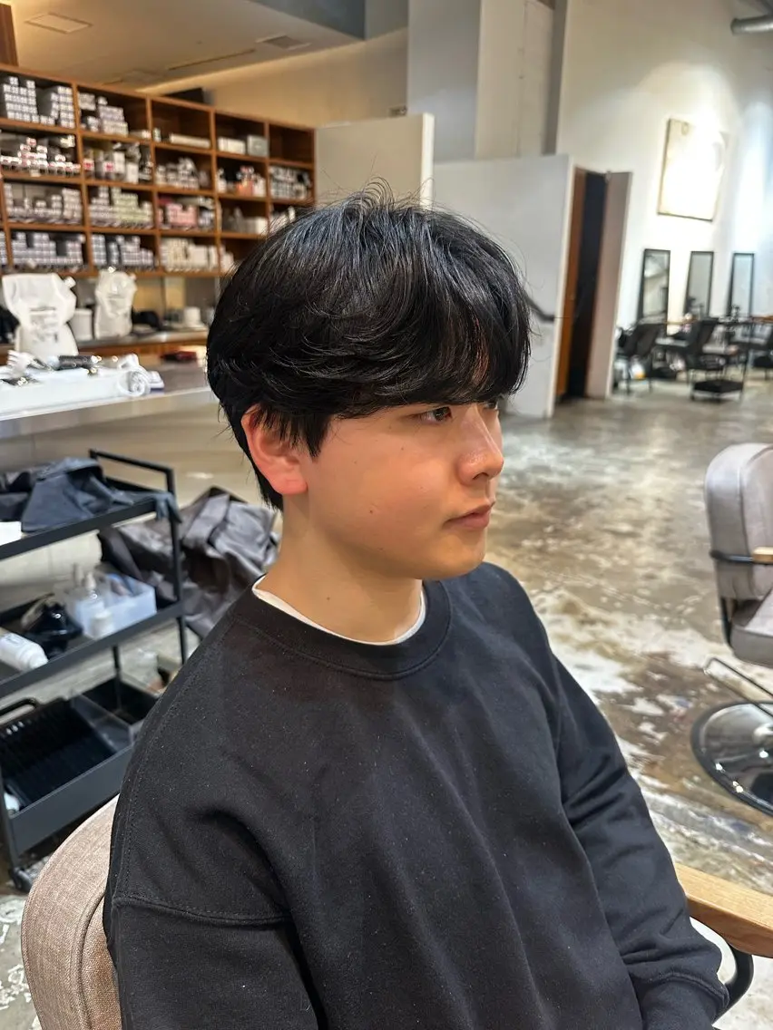 ショート パーマ メンズ カルマパーマ メンズパーマ NORA銀座 NATSUMIのヘアスタイル