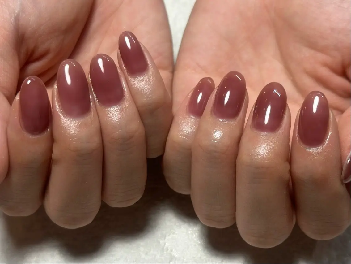 ネイル ワンカラーネイル ハンドネイル mana nailのネイルデザイン