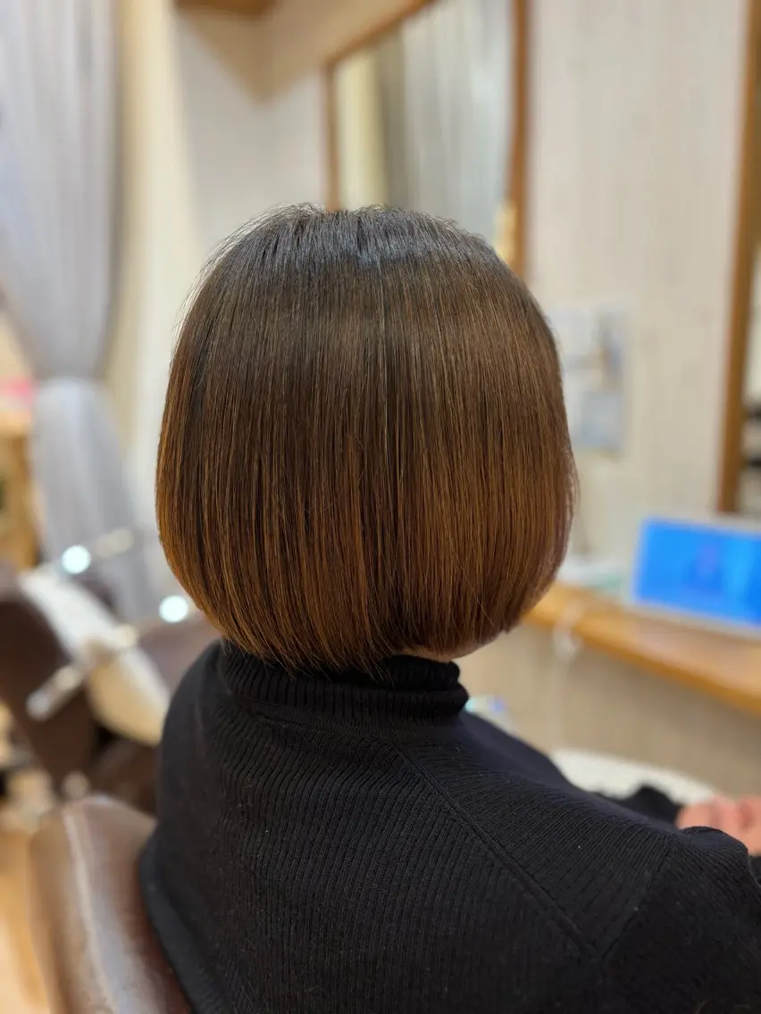 ミディアム カット トリートメント すなが/ハイライト モデル募集中のヘアスタイル
