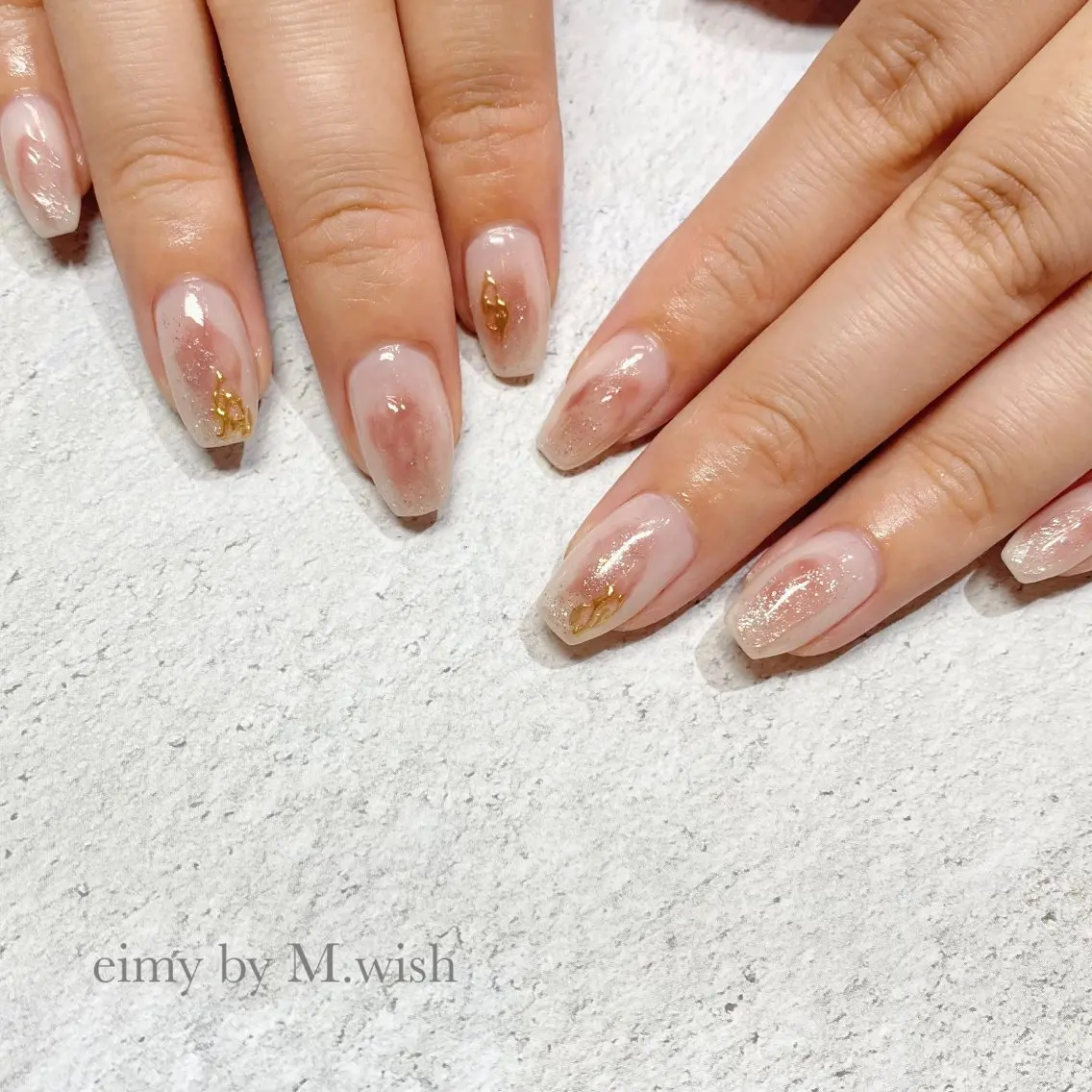 ネイル ニュアンスネイル ピンク ハンドネイル CLALA 🌼kimikoのネイルデザイン