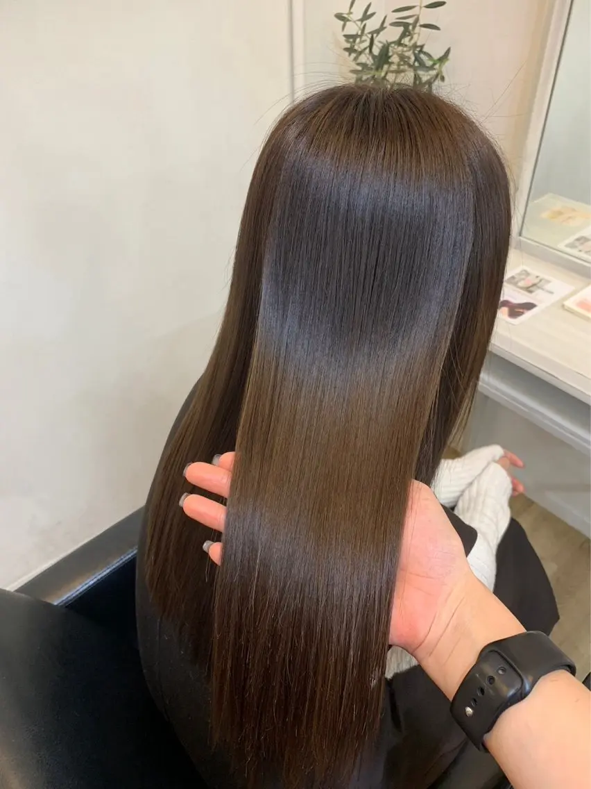 ロング 縮毛矯正 トリートメント ここね /モデル募集中🪻のヘアスタイル