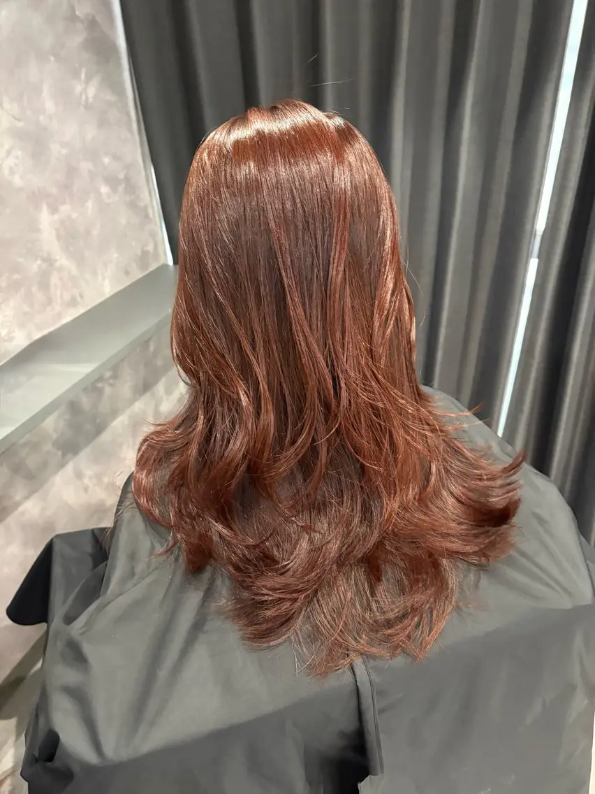 セミロング カット ヘアカラー トリートメント nameless miichiのヘアスタイル