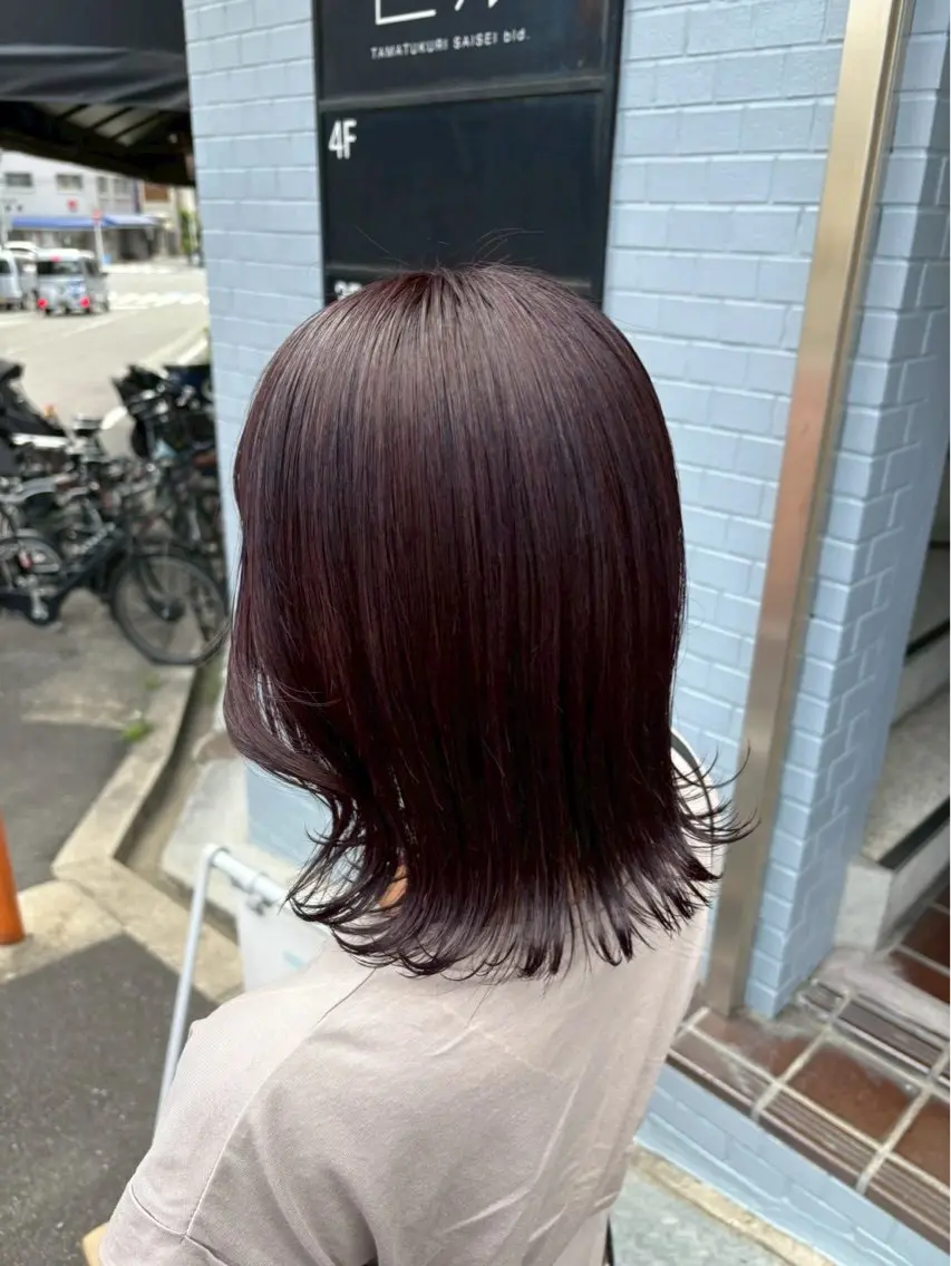 ミディアム ヘアカラー 柿本ひな / カラーモデル様募集中のヘアスタイル
