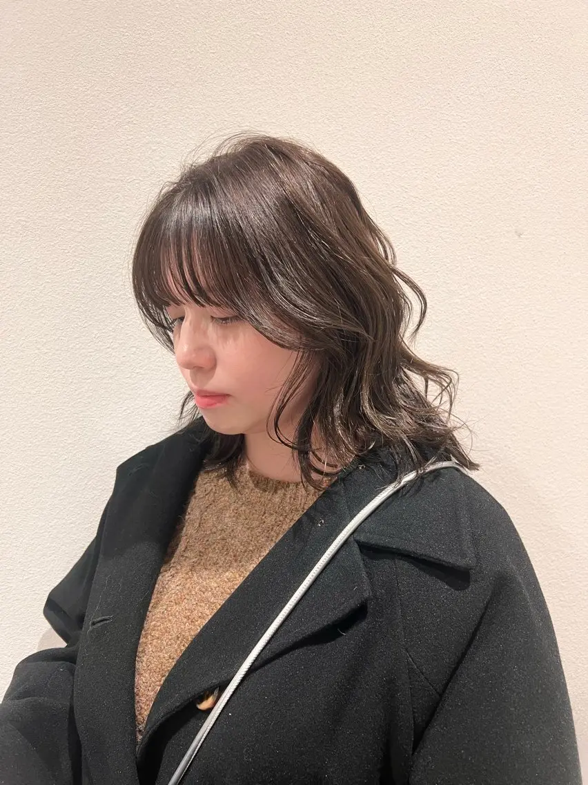 ミディアム カラー ベージュカラー happy man 🌸大人の世界観🌸のヘアスタイル