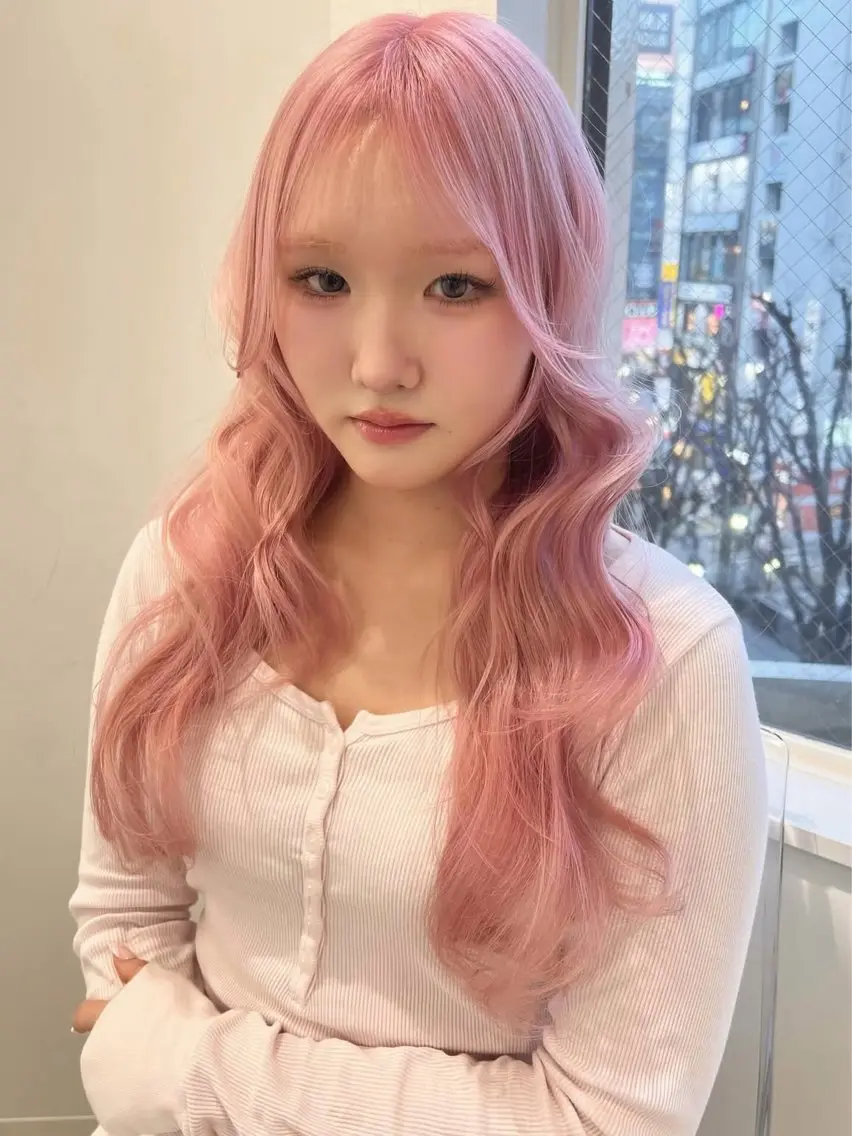 ロング ボブ レイヤーカット 新宿❤︎ヘアセット ♡YUME🍀のヘアスタイル