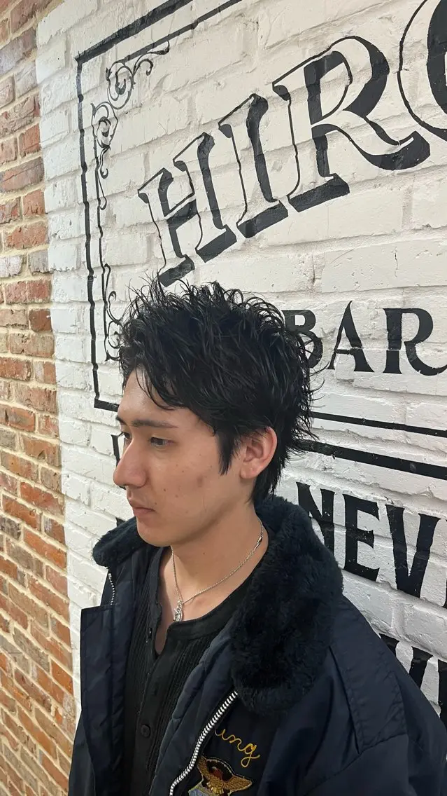 ショート パーマ メンズ 佐藤 笑夢のヘアスタイル