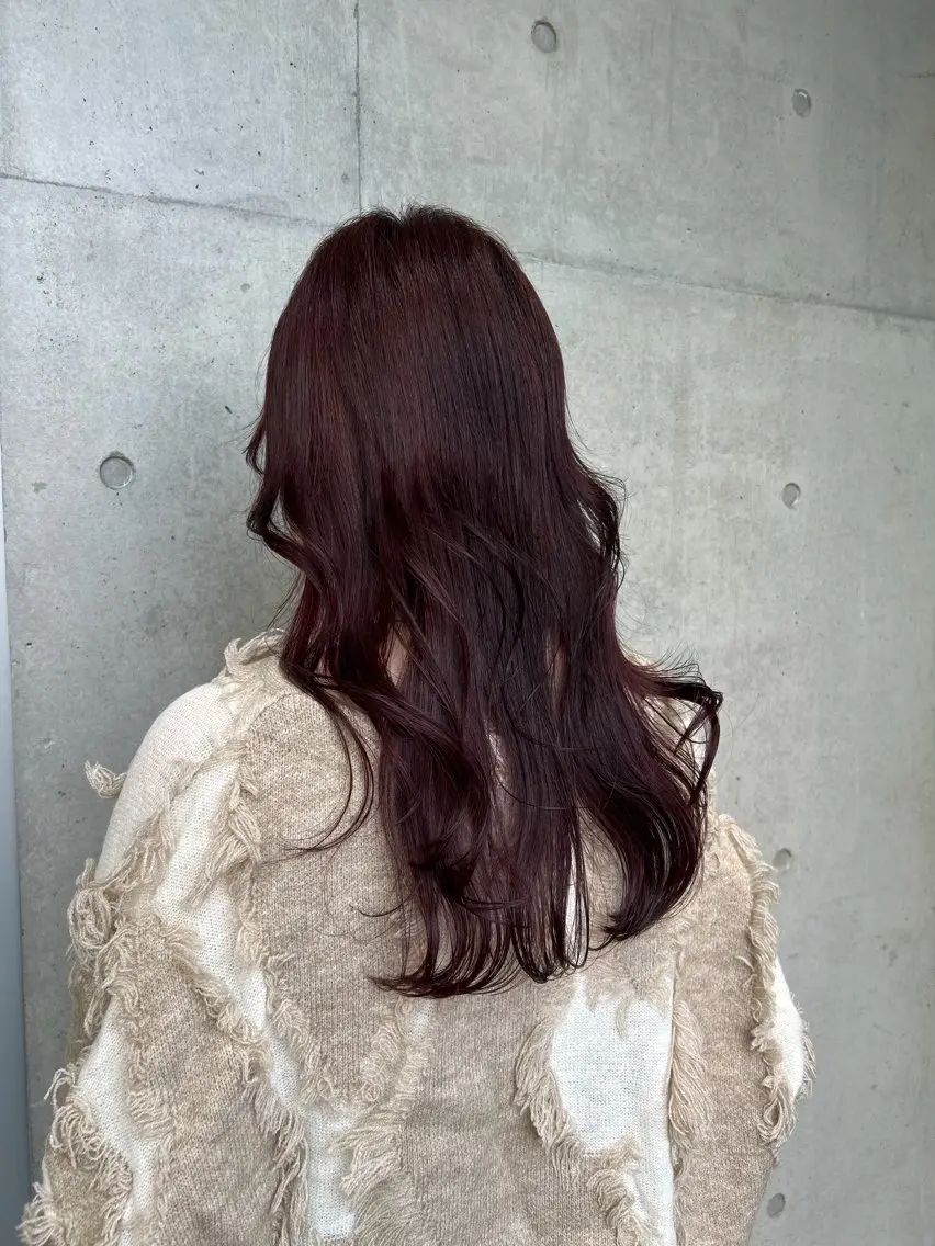ロング カラー ヘアアレンジ カット ヘアカラー トリートメント ボブ艶モテカラー🫧 カリンのヘアスタイル