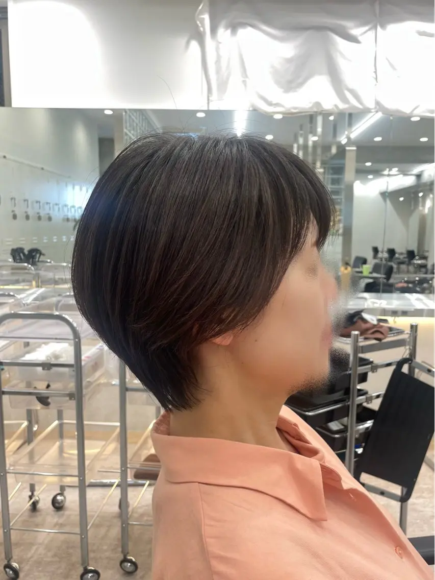 ショート ブリーチなしダブル ブリーチカラー優海のヘアスタイル