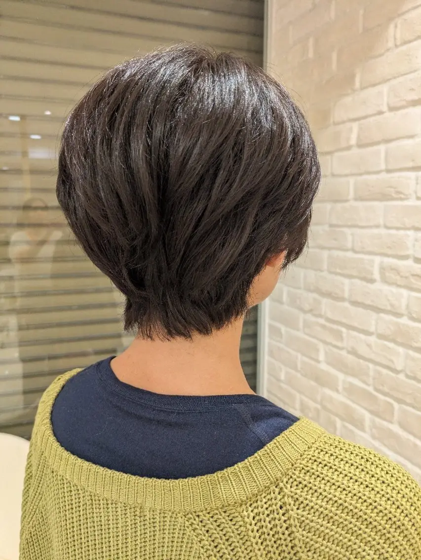 ショート ショートヘア カット ヘアカラー トリートメント 佐々木 萌のヘアスタイル