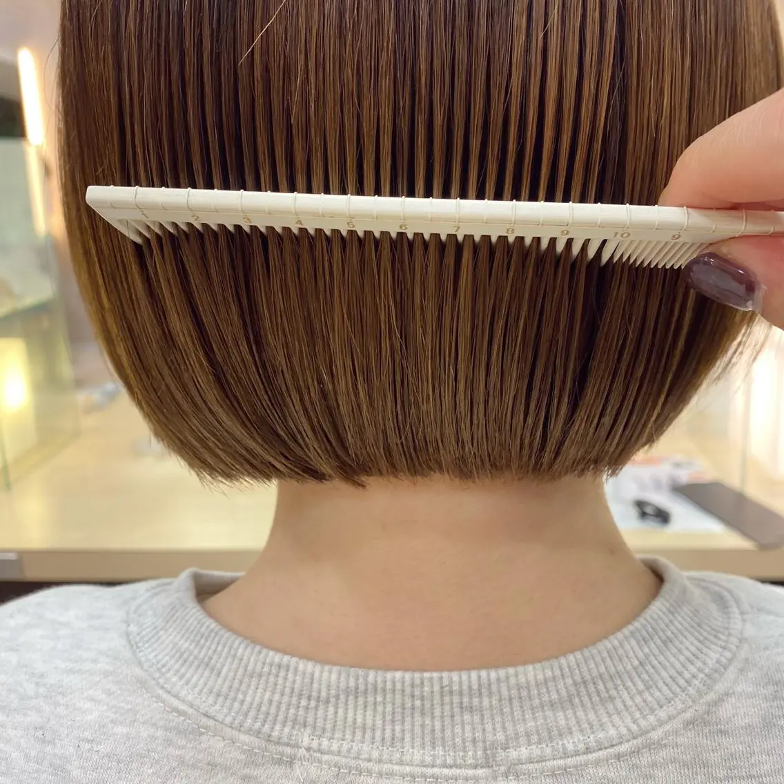ショート ボブ 田谷 夏生のヘアスタイル