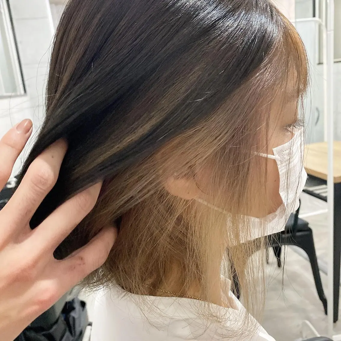 ミディアム ハイライト レイヤーカット 艶カラー💎 髪質改善🎈アトワのヘアスタイル
