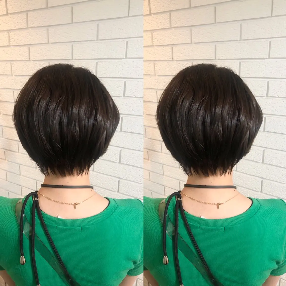 ショート カット ヘアカラー トリートメント 艶カラー🩵💛 NANAのヘアスタイル