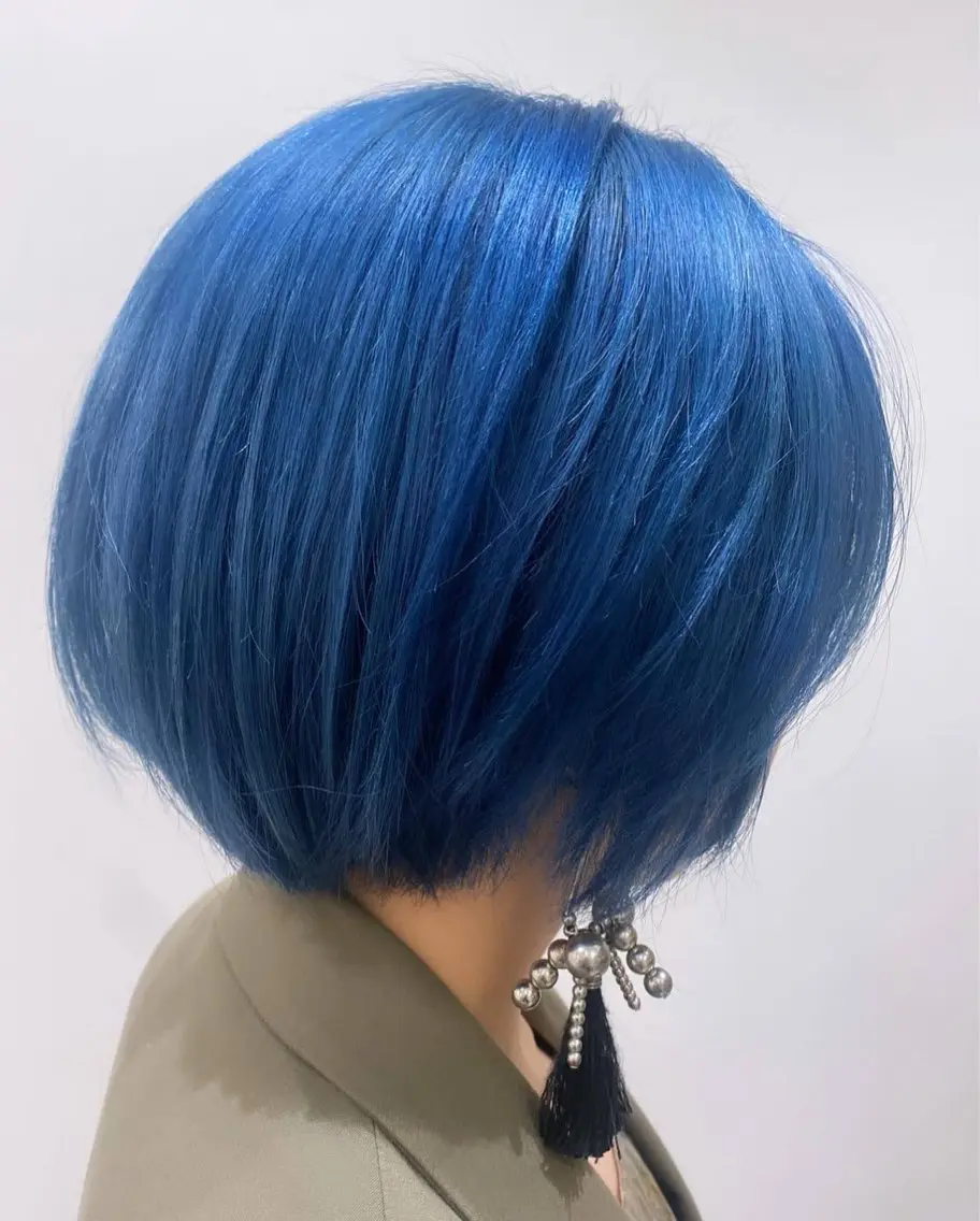 ショート カラー ブルーカラー カット ヘアカラー 🌼デザインカラー 🌼kumicoのヘアスタイル