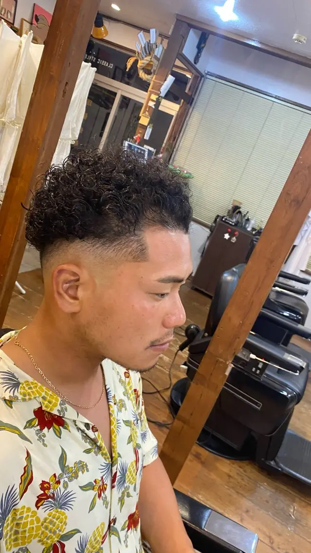 ショート パーマ カット パーマ 古家 孝一のヘアスタイル