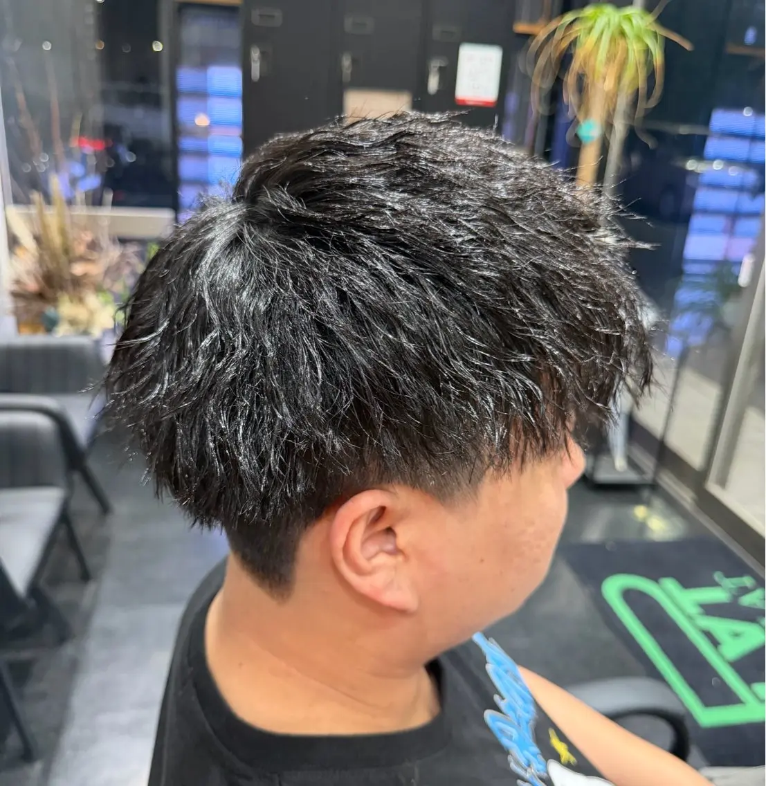 ショート メンズ メンズパーマ メンズツイストパーマ ツイストパーマ カット 清水 悠羽のヘアスタイル