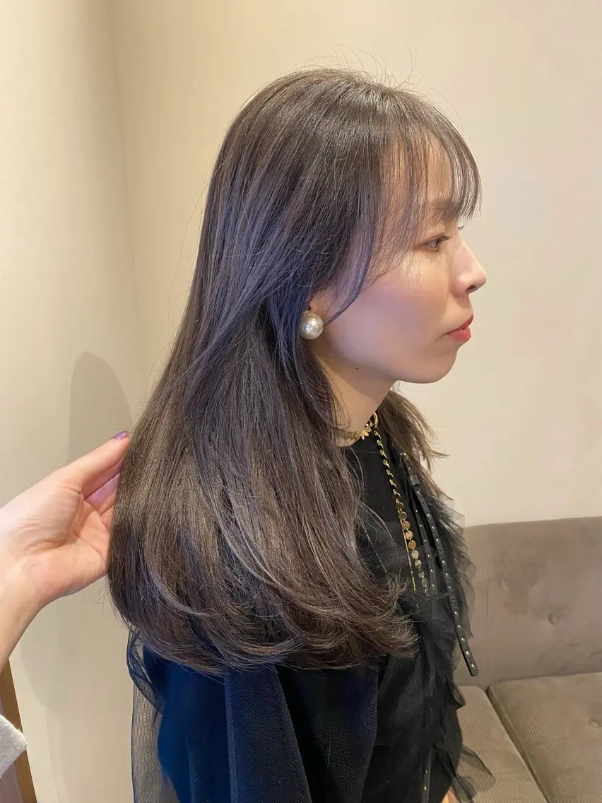 ロング カラー カット ヘアカラー トリートメント ENIF ヤマグチアツコのヘアスタイル