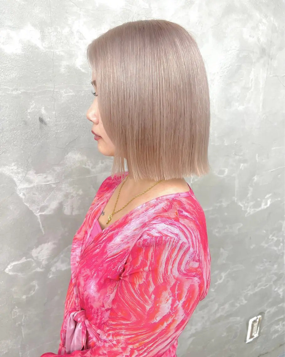 ショート ヘアカラー トリートメント 垢抜け透明感カラー 🧚🏻♀️ミユウのヘアスタイル