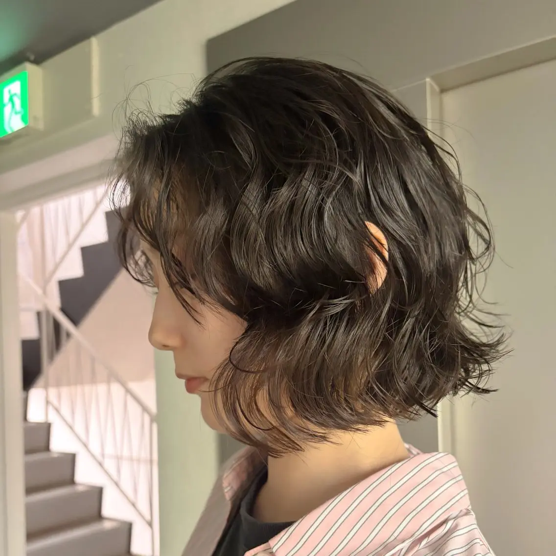 ショート パーマ カット パーマ トリートメント 朝が楽になるパーマ /ミリヤのヘアスタイル