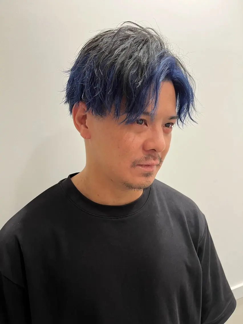 カラー メンズ メンズブリーチ ブリーチ 透明感カラー ダブルカラー 髪質改善 【ただの天才 🎨】のヘアスタイル