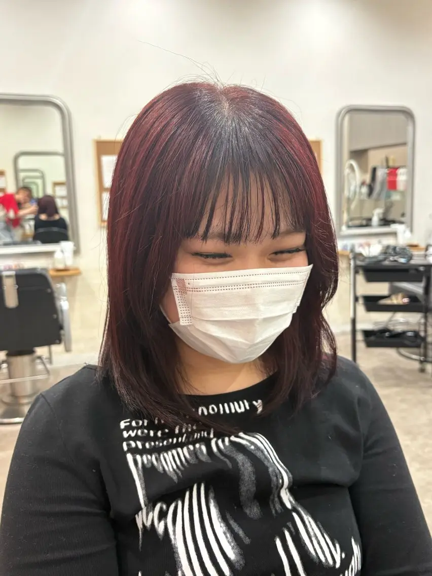 カラー ブリーチ インナーカラー ブリーチなしカラー 髪質改善 ヘアカラー 艶髪🥣透明感カラー 🫧前田奈津実のヘアスタイル