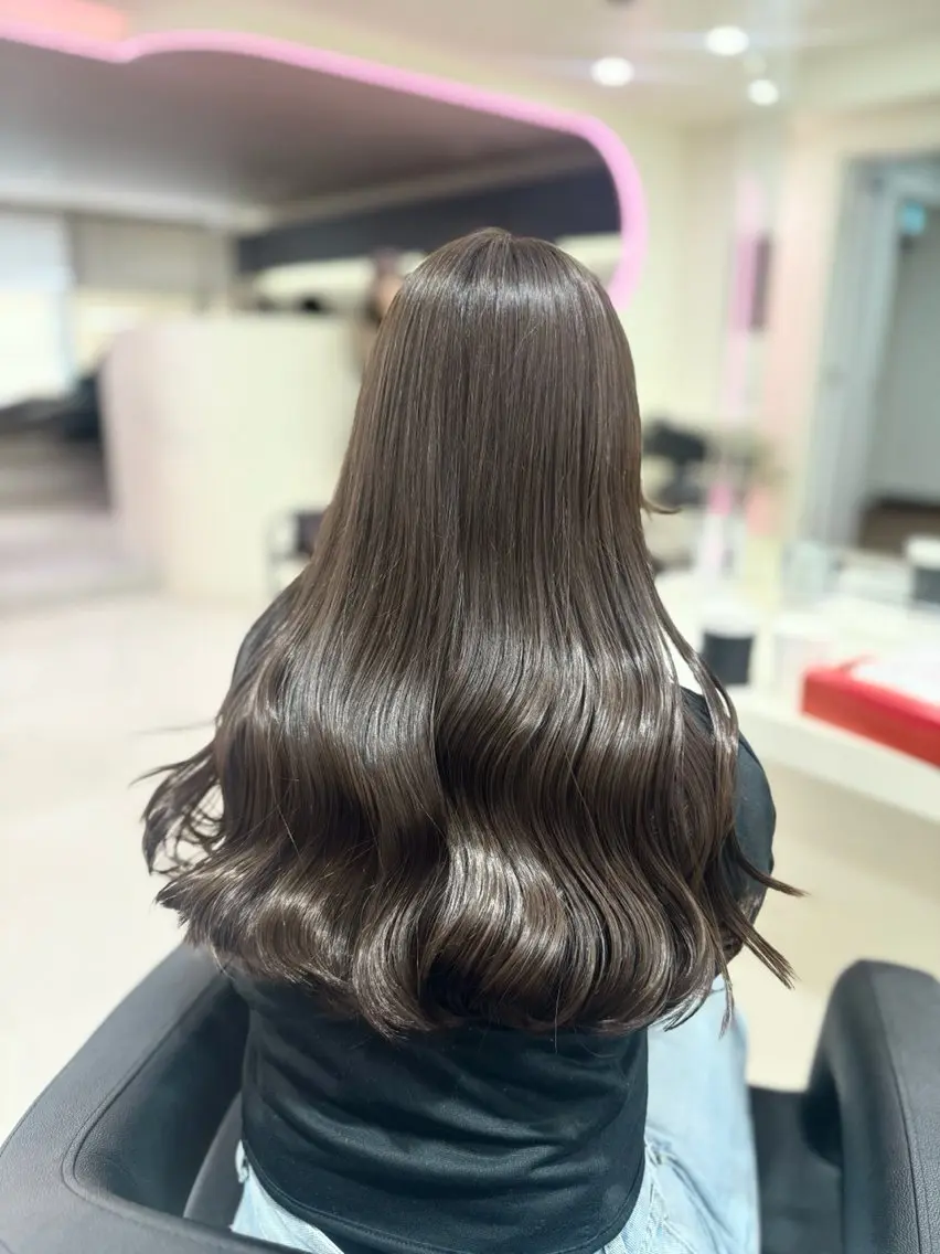 ロング カラー ヘアカラー トリートメント 💕мei 透明感カラー💕のヘアスタイル