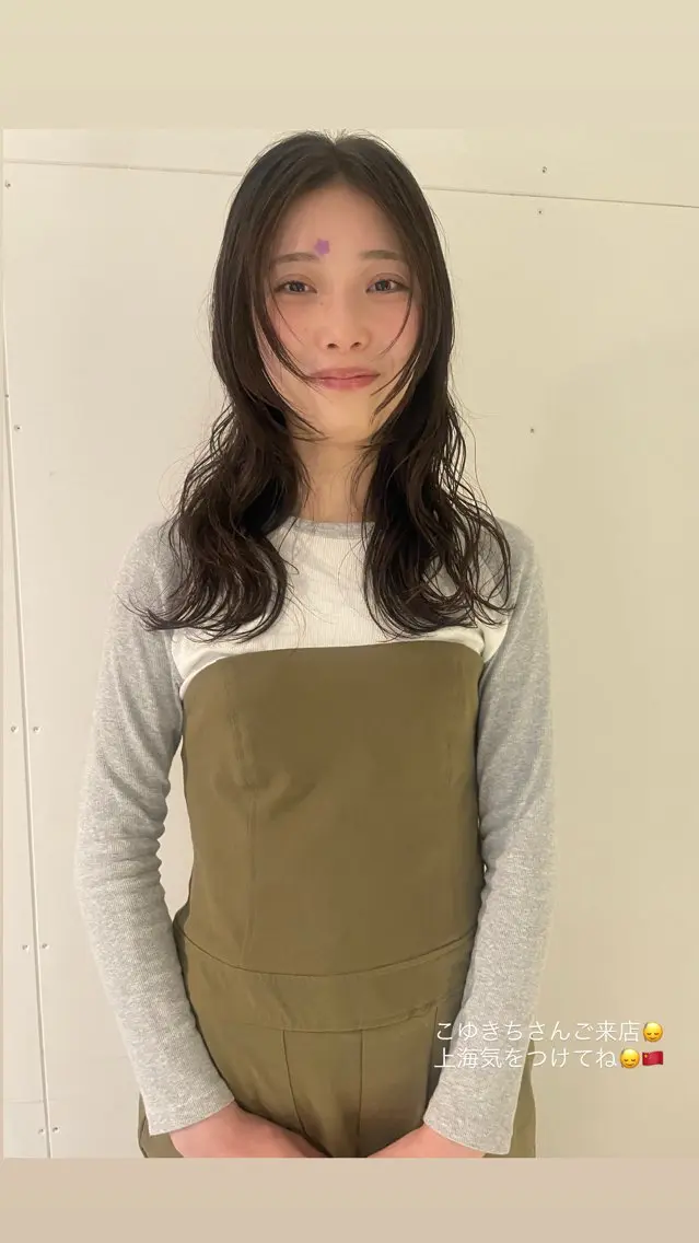 ロング カラー パーマ カット ヘアカラー トリートメント ブリーチなし/透明感 カラー/miyouのヘアスタイル