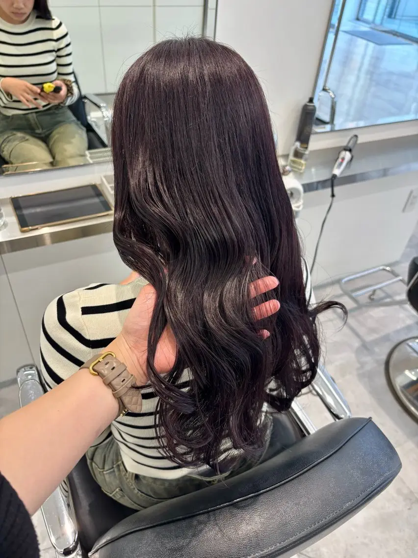 ロング カット ヘアカラー ParveMix 🪽鳥取彩花のヘアスタイル