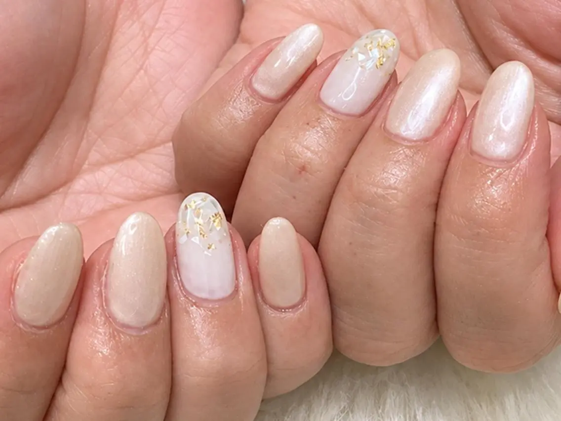 ネイル オレンジ ハンドネイル Kanai Harukaのネイルデザイン