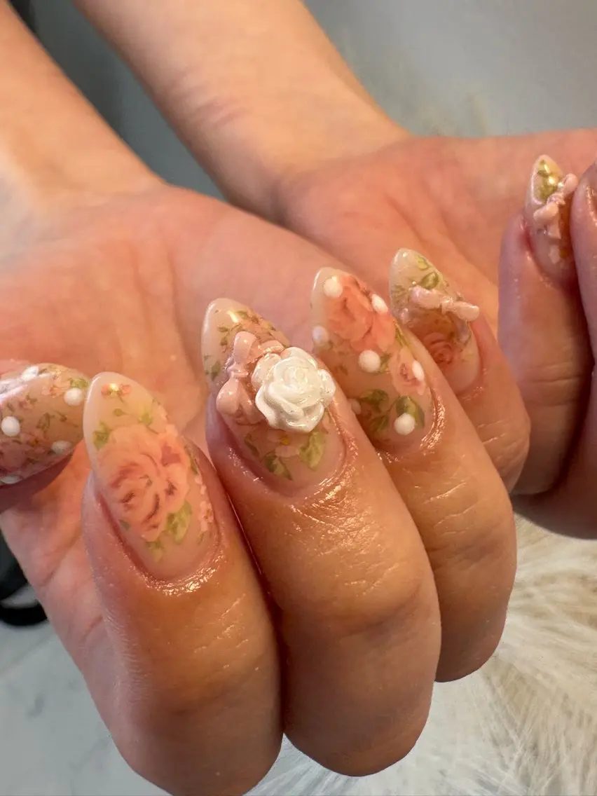 ネイル ハンドネイル KUU🎀完全個室 フィルイン対応のネイルデザイン