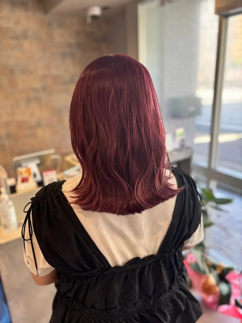 ミディアム カラー 加藤 藍のヘアスタイル