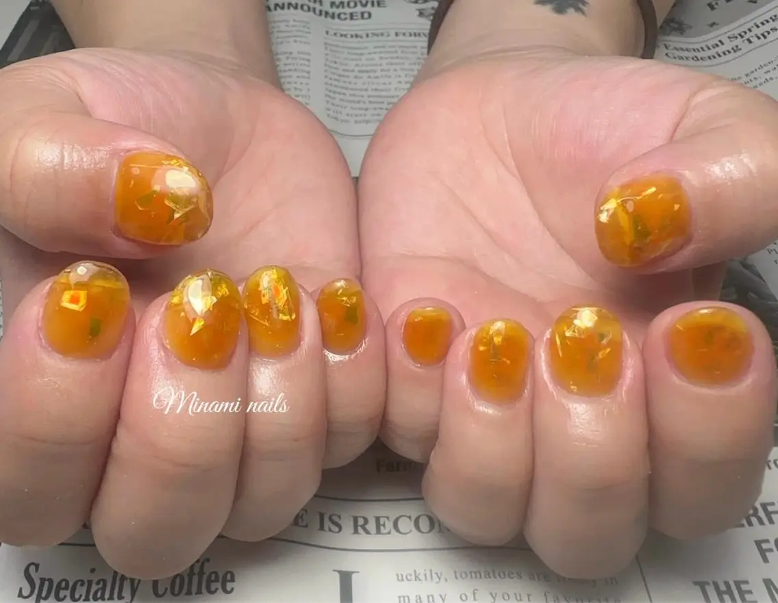 ネイル アートネイル ガーリー キラキラネイル 韓国ネイル マグネットネイル Minami Nailsのネイルデザイン