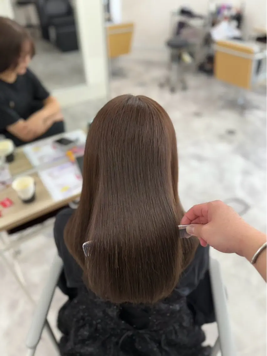 セミロング カラー ヘアカラー トリートメント 髪質改善Acero. shoyaのヘアスタイル