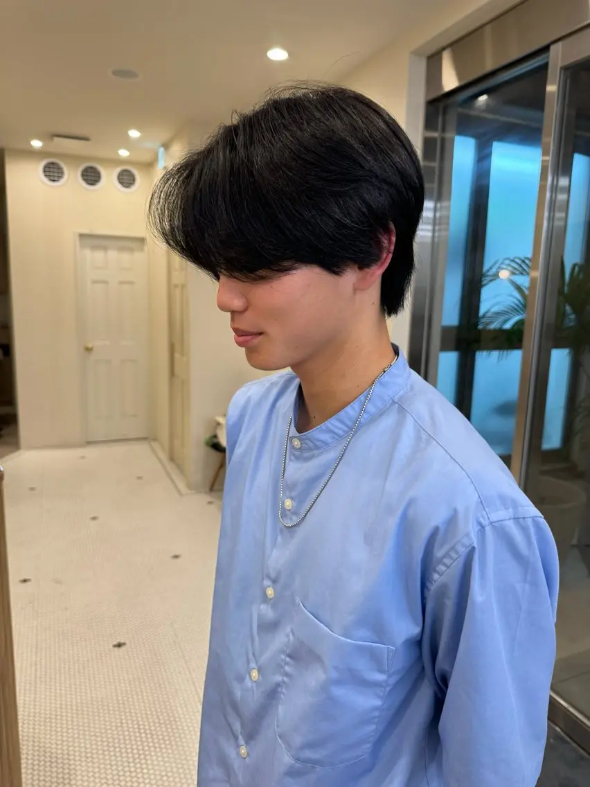 パーマ メンズ 縮毛矯正 山下 莉歩のヘアスタイル