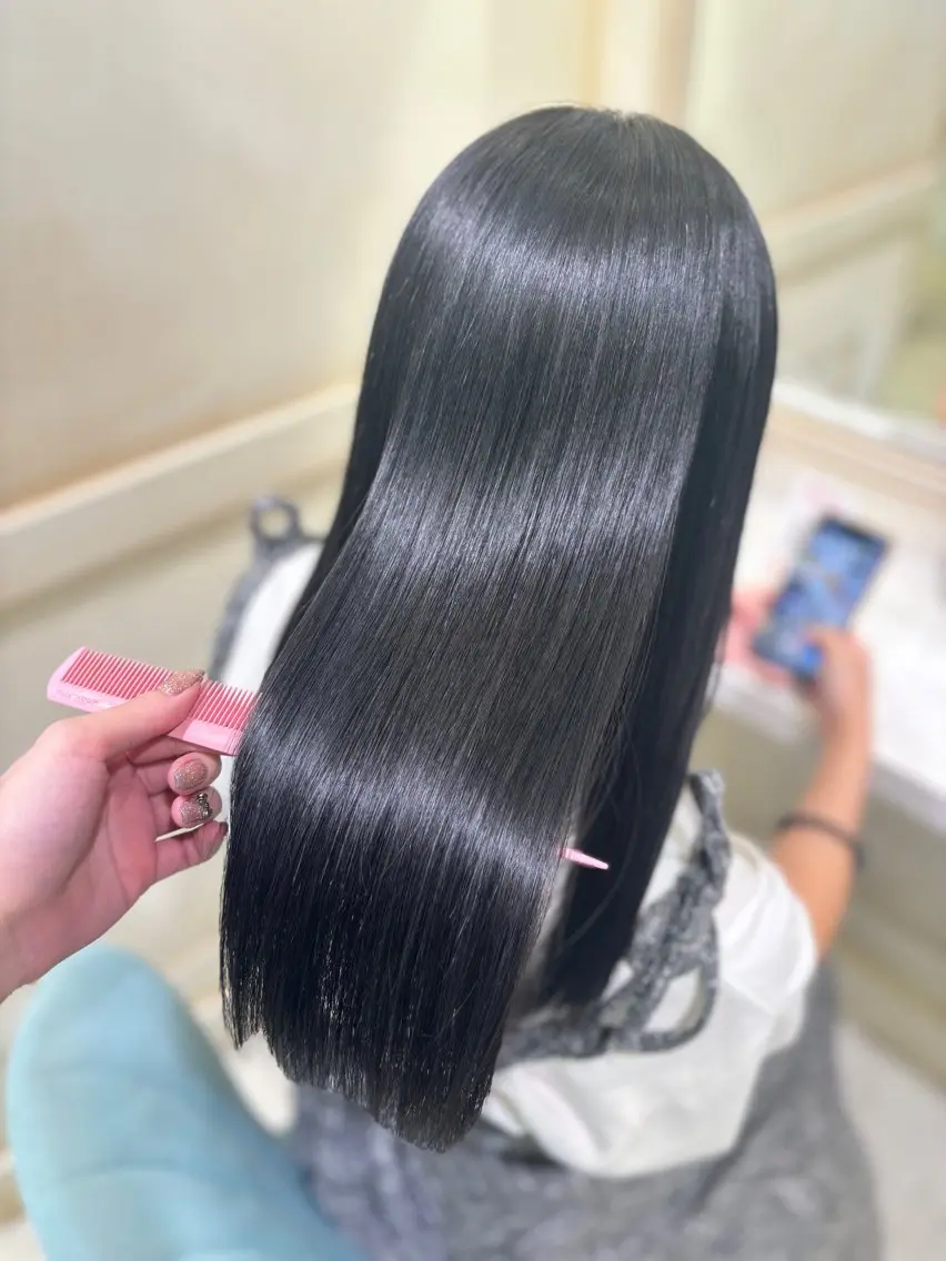 【🎀minimo限定🎀】平日のみ！縮毛矯正+5stepトリートメント+メンテナンスカットの写真
