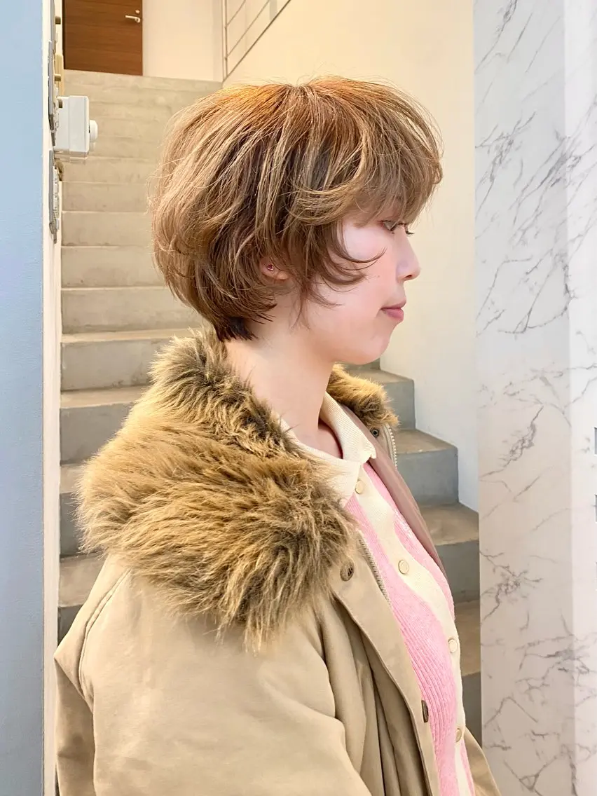 ⚫︎cut+trend perm+color+3step treatmentの写真