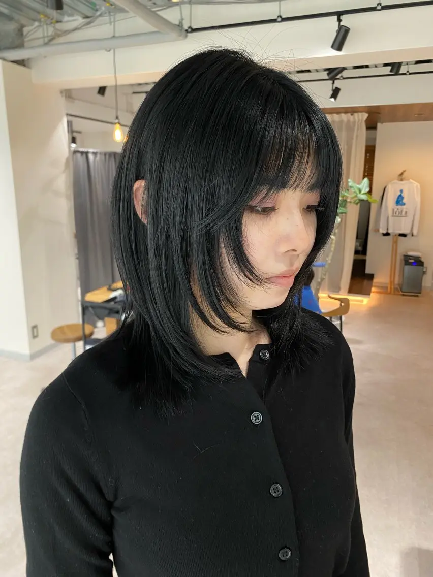 ミディアム カラー レイヤーカット カット ヘアカラー iroha/ n.w.h🎀のヘアスタイル