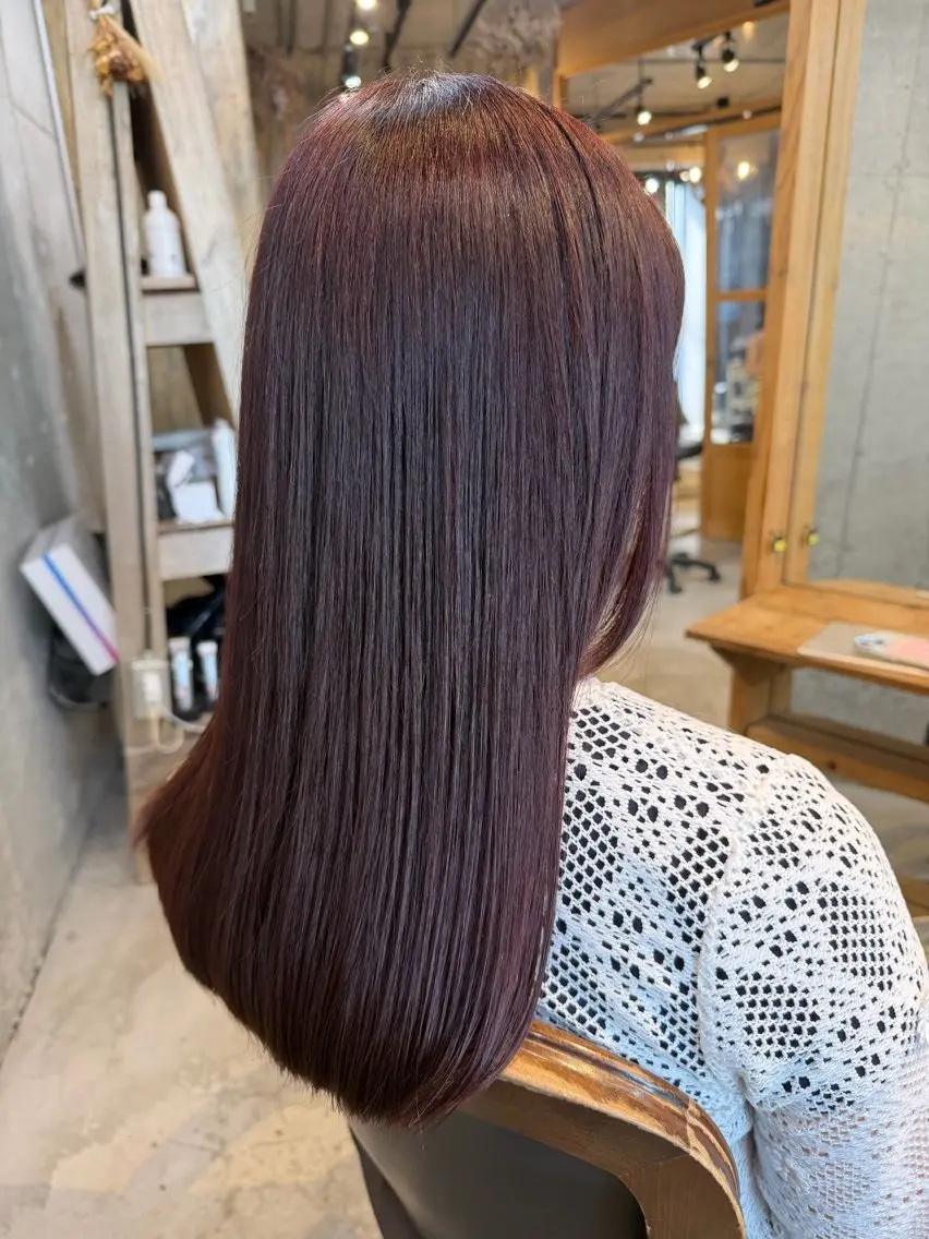 ロング カラー ヘアアレンジ ブラウンカラー レッドカラー レッドブラウン ロング カット ヘアカラー トリートメント 🍀Ryosuke 🍀のヘアスタイル