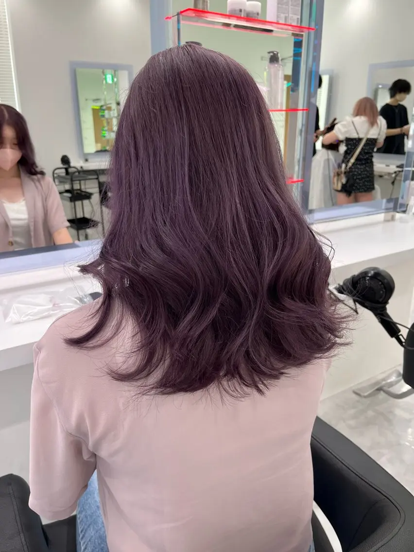セミロング カラー ブリーチ ブリーチなしカラー ブリーチなし特化 美容師💖SAE💖のヘアスタイル