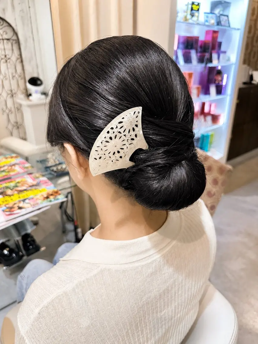 ロング ヘアアレンジ ヘアセット アダチ ホノカのヘアスタイル