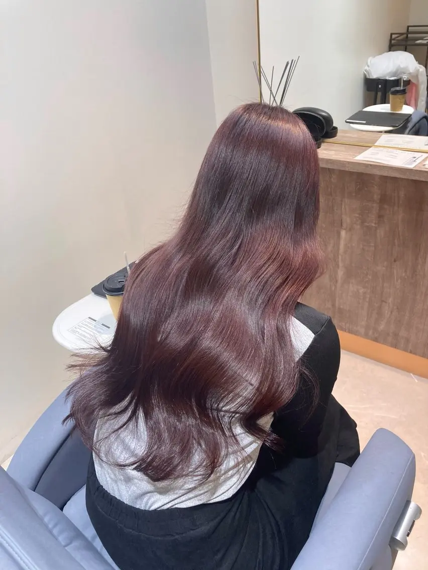 ブリーチなしWカラー🍒 《 プチトリートメント付き 》の写真