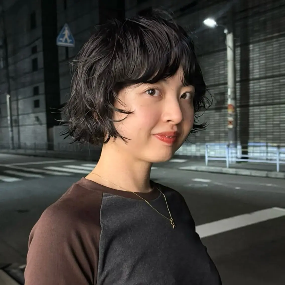 ショート パーマ カット パーマ トリートメント 似合わせレイヤー ハッシュカットのヘアスタイル