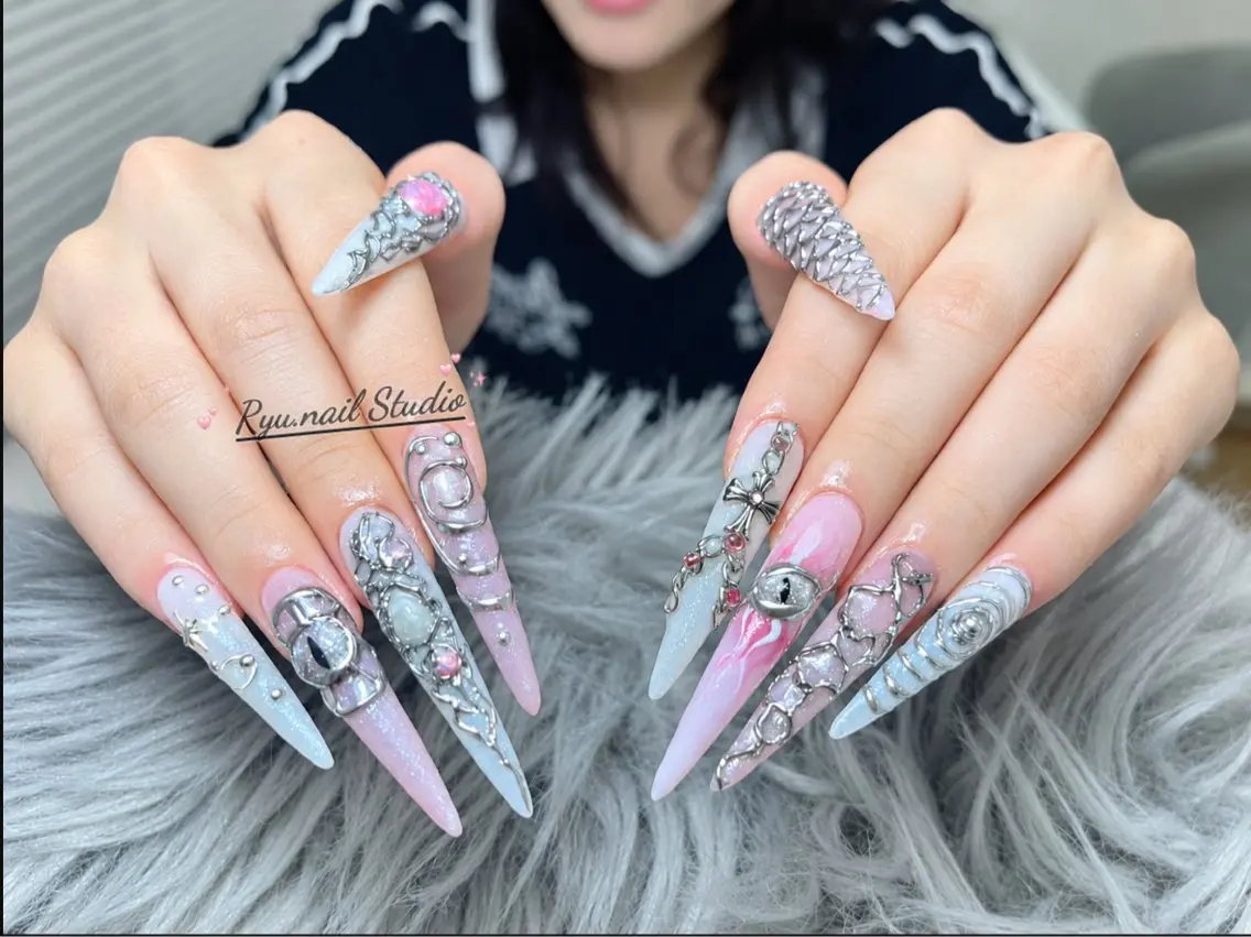 ネイル アートネイル ジェルネイル ハロウィン 韓国ネイル ハンドネイル Ryu Nail YukiChanのネイルデザイン
