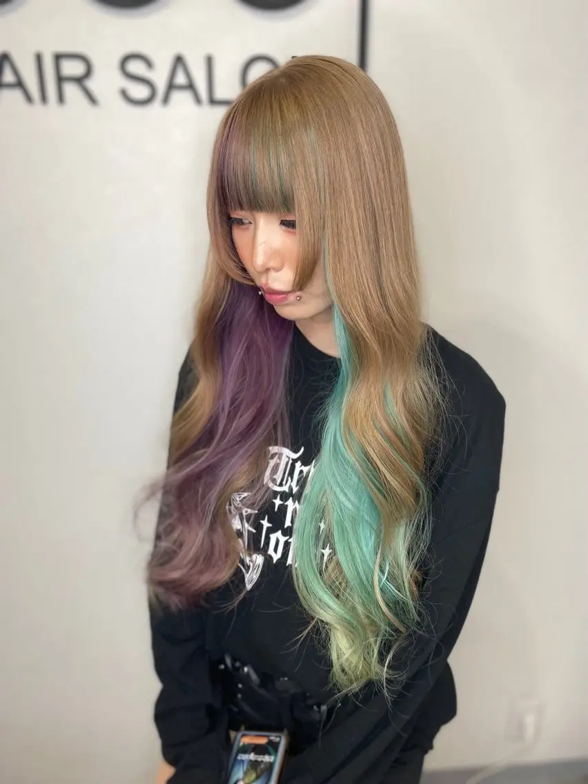 ロング カラー ヘアカラー トリートメント Toshiki大宮 🌈ハイトーン🌈のヘアスタイル